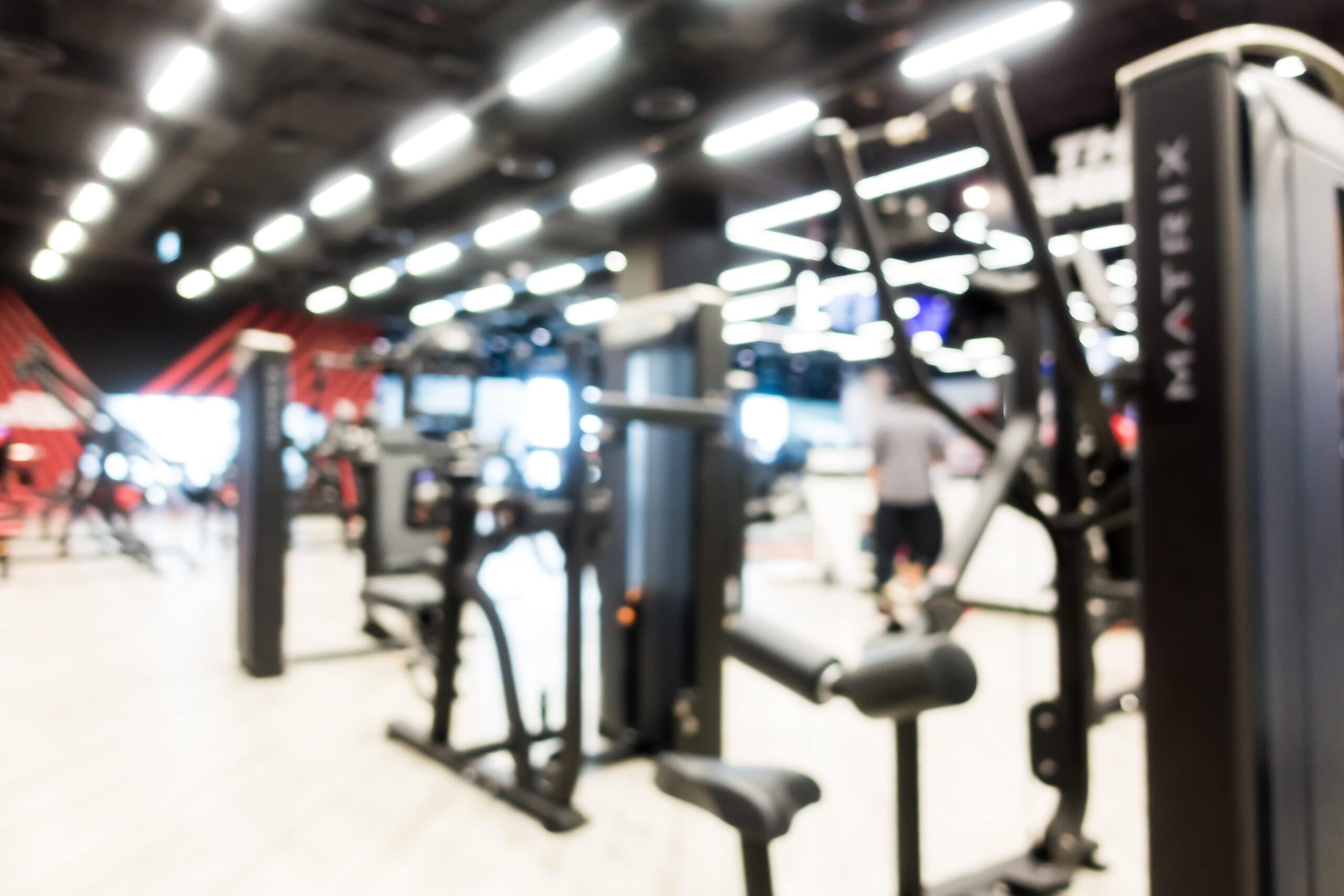 Premium gym interior background at i-Fitness